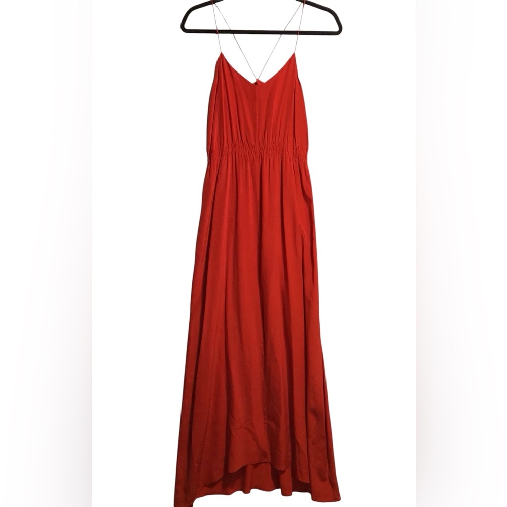 GEREN FORD  Red Maxi Dress WITH SPAGUETTI STRAPS